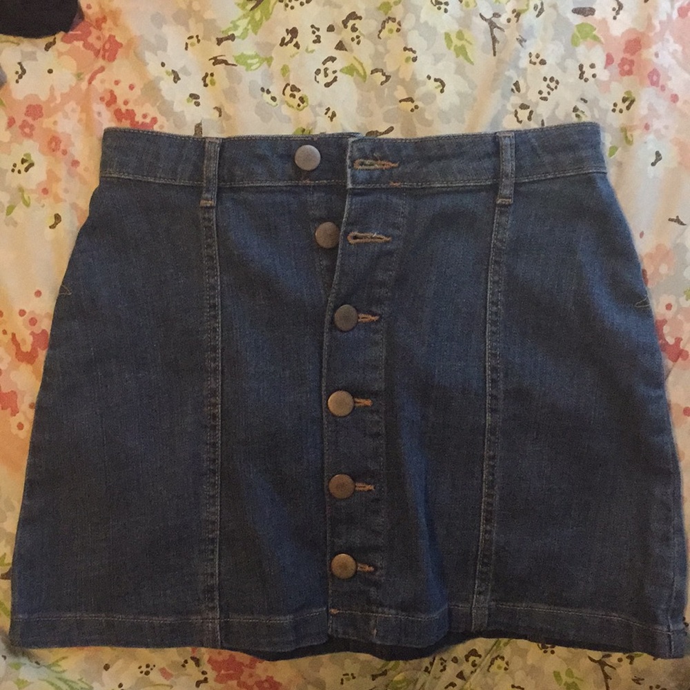 Button down Jean skirt